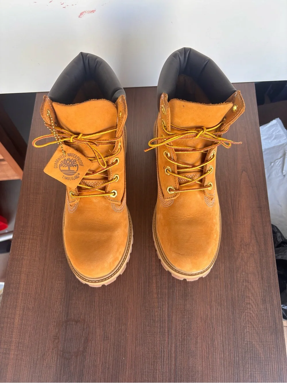 Timberland Youth Wheat Premium Leather Work Boots